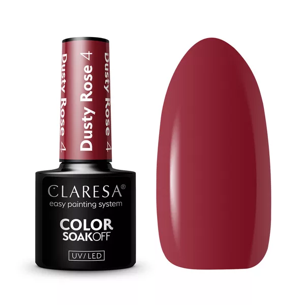 Claresa, Lakier hybrydowy, DUSTY ROSE 4, 5g