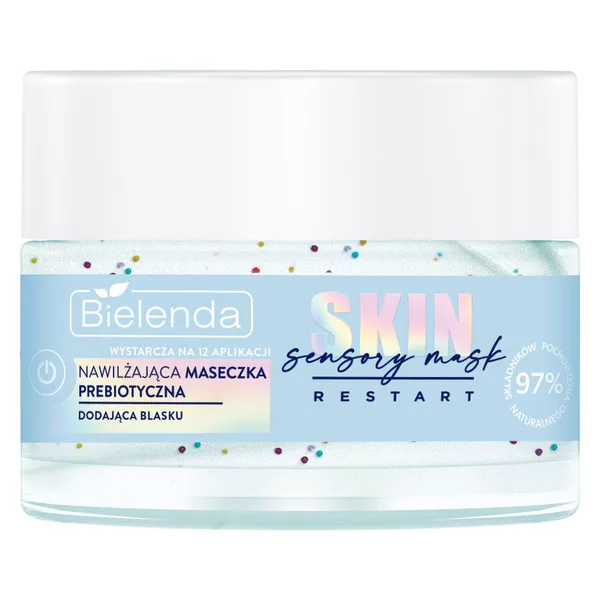 Bielenda Skin Restart Sensory Mask - Nawilżająca Maseczka Prebiotyczna, Dodająca Blasku, 50ml