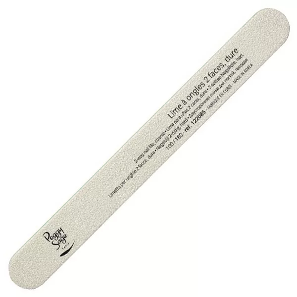 Peggy Sage pilnik do paznokci, dwustronny, zmywalny, ziarnistość 100/180, ref. 122085