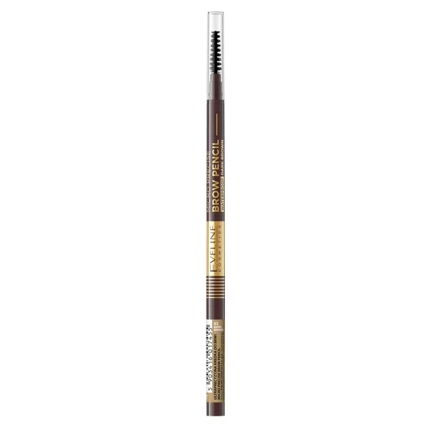 Eveline Micro Precision, ultraprecyzyjna kredka do do brwi, 03 dark brown