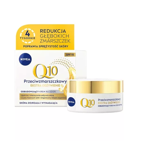 Nivea Q10 Ekstra Odżywienie przeciwzmarszczkowy krem na dzień SPF15 50ml