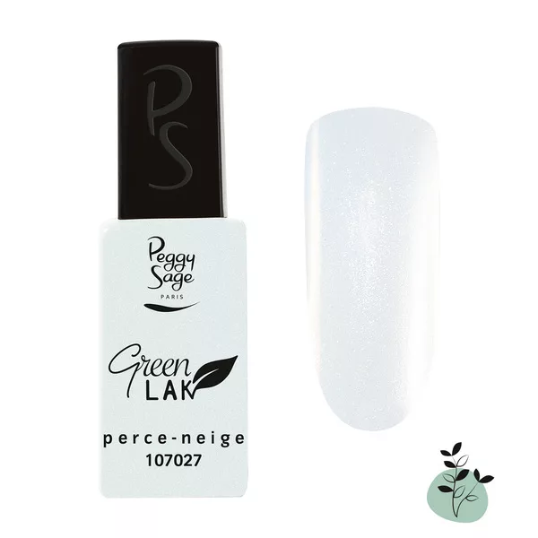 Peggy Sage Green Lak, lakier do paznokci utwardzany lampą UV/LED, perce neige, 10ml