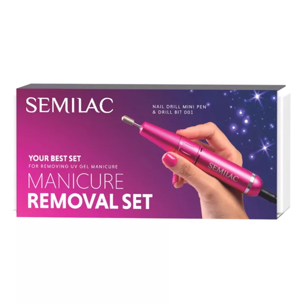 Semilac Manicure Removal Set, zestaw prezentowy do paznokci do zdejmowania manicure