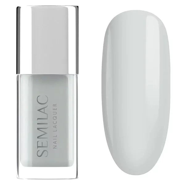 Semilac, klasyczny lakier do paznokci, 108 Classic White, 9ml