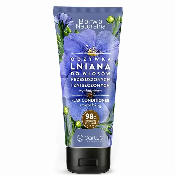 Barwa Naturalna wygładzająca lniana odżywka do włosów przesuszonych i zniszczonych 200ml