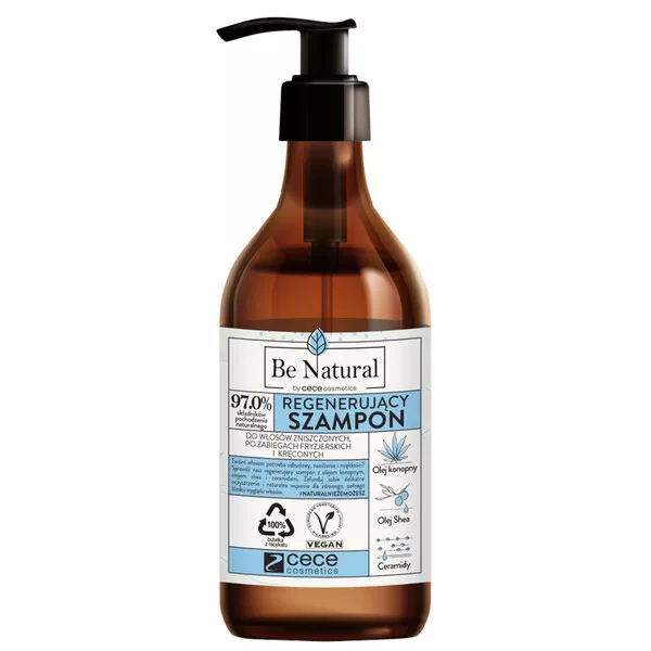 CeCe Be Natural, regenerujący szampon do włosów zniszczonych, 270ml