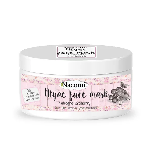 Nacomi, maska algowa - przeciwzmarszczkowa żurawina, 100ml/44g