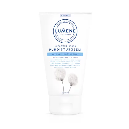 Lumene Klassikko, głęboko oczyszczający żel do mycia twarzy, 150ml