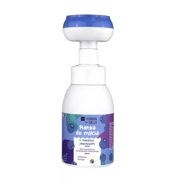 HiSkin Kids pianka do mycia rąk i ciała dla dzieci Jagodowa 300ml