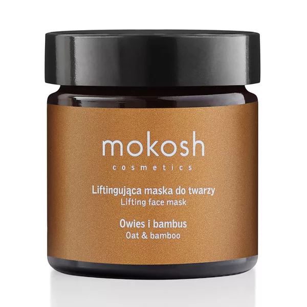 Mokosh, liftingująca maska do twarzy, owies i bambus, 60ml