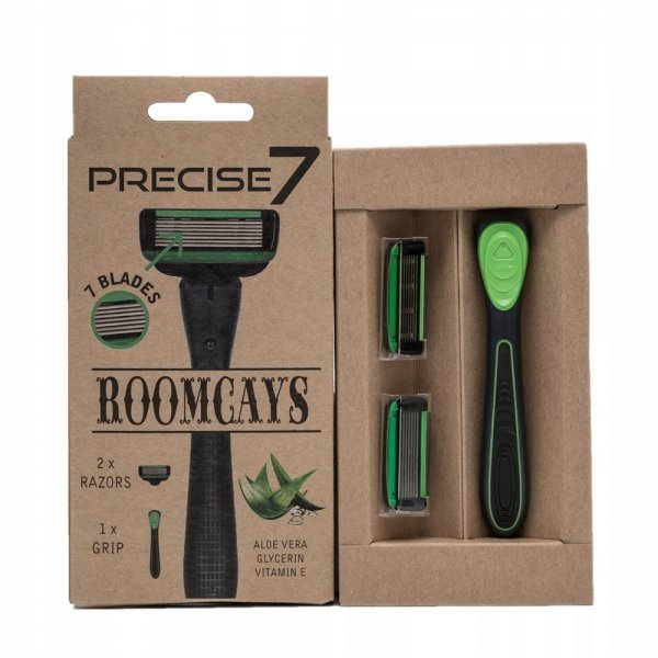 Roomcays, precise7 maszynka do golenia brody z 2 wymiennymi ostrzami
