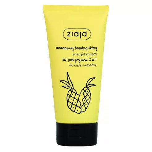 Ziaja, ananasowy żel pod prysznic 2w1, 160ml