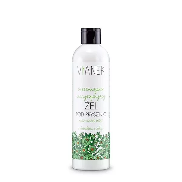 Vianek, Orzeźwiająco-energetyzujący żel pod prysznic, 300ml