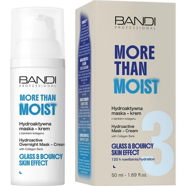 Bandi More than moist, hydroaktywna maska-krem z bankiem kolagenu do twarzy, 50ml