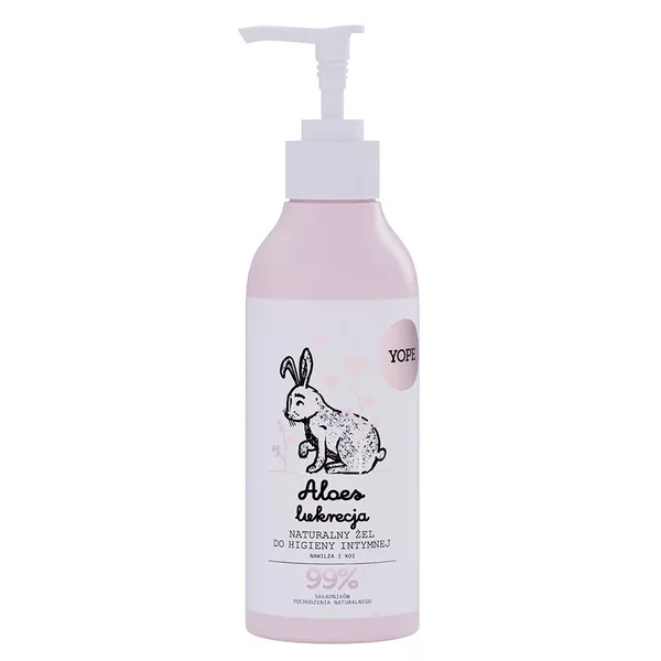 Yope, żel do higieny intymnej, Aloes i Lukrecja, 300ml