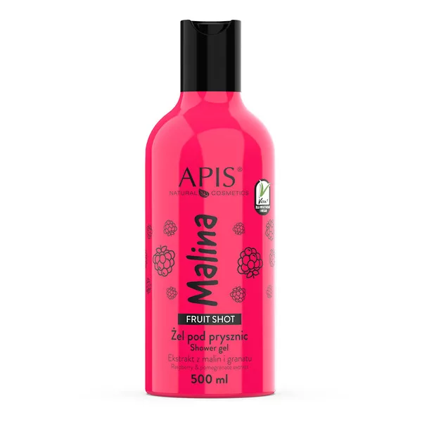 Apis Fruit Shot, żel pod prysznic, malinowy, 500ml