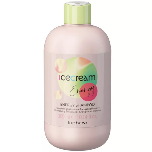 Inebrya Ice Cream Energy, szampon przeciw wypadaniu włosów, 300ml