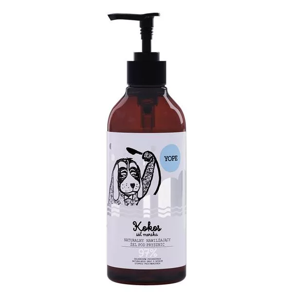 Yope, żel pod prysznic, Kokos i Sól Morska, 400ml