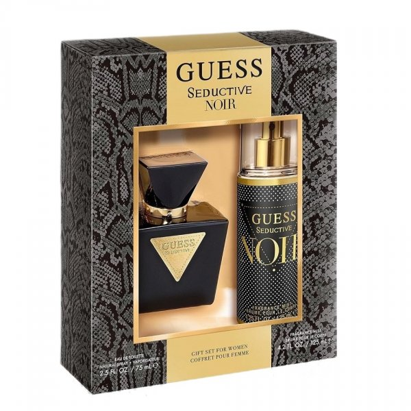Guess Seductive Noir Women zestaw prezentowy woda toaletowa 75ml + mgiełka do ciała 125ml dla nowoczesnych kobiet