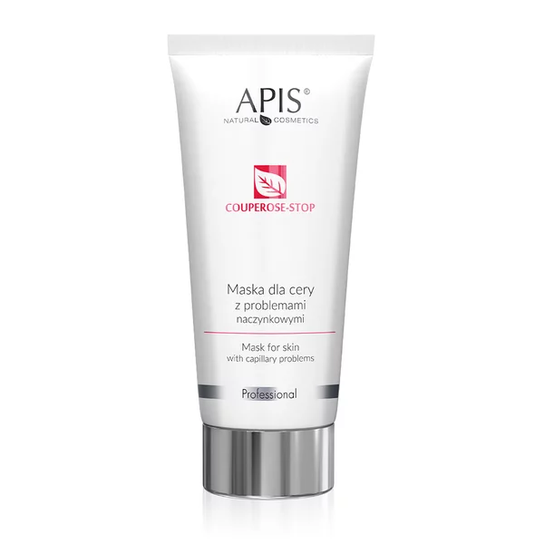 Apis Couperose-stop, Maska kremowa dla cery z problemami naczynkowymi, 200ml