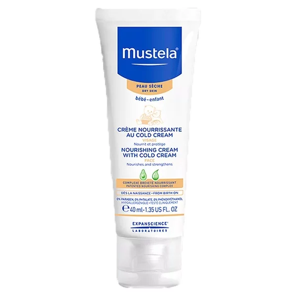 Mustela Nourishing Cold Cream Baby Krem intensywnie nawilżający i kojący do skóry wrażliwej 40ml