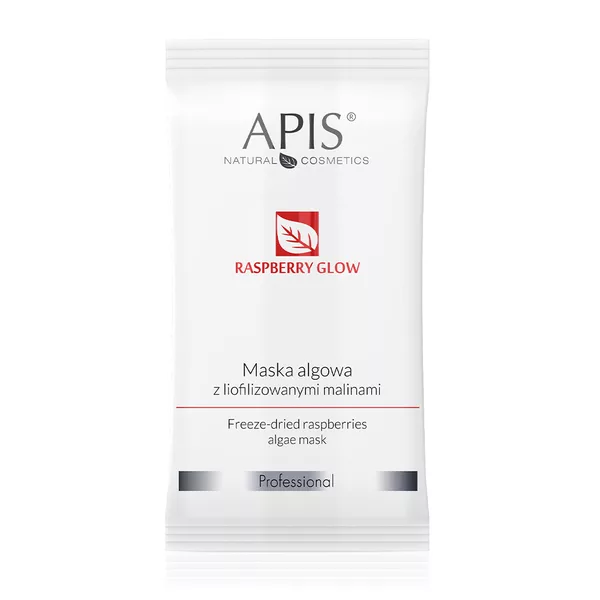 Apis Raspberry glow, Maska algowa z liofilizowanymi malinam, 20g