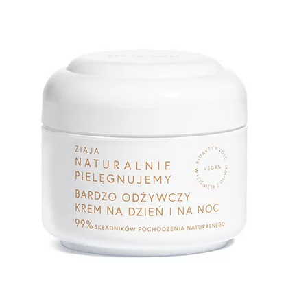 Ziaja Naturalnie Pielęgnujemy, bardzo odżywczy krem na dzień i na noc, 50ml