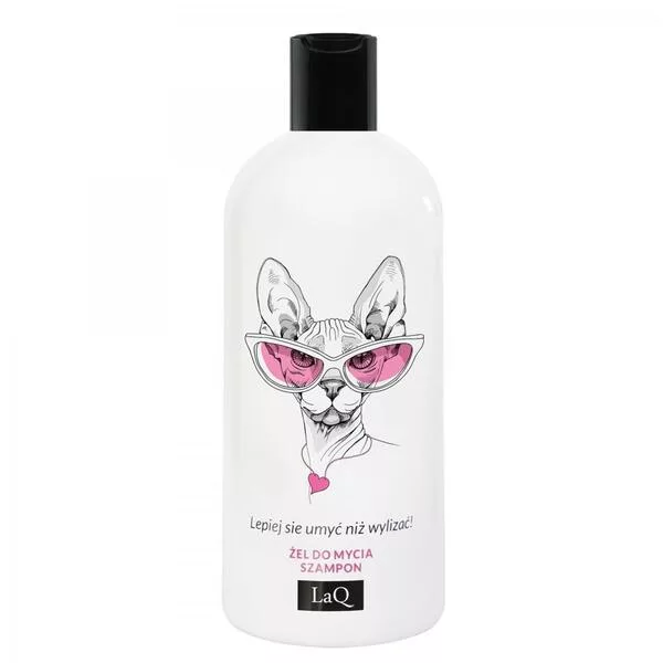 LaQ, KOTKA, żel do mycia 2w1, zapach damskich perfum, 300ml