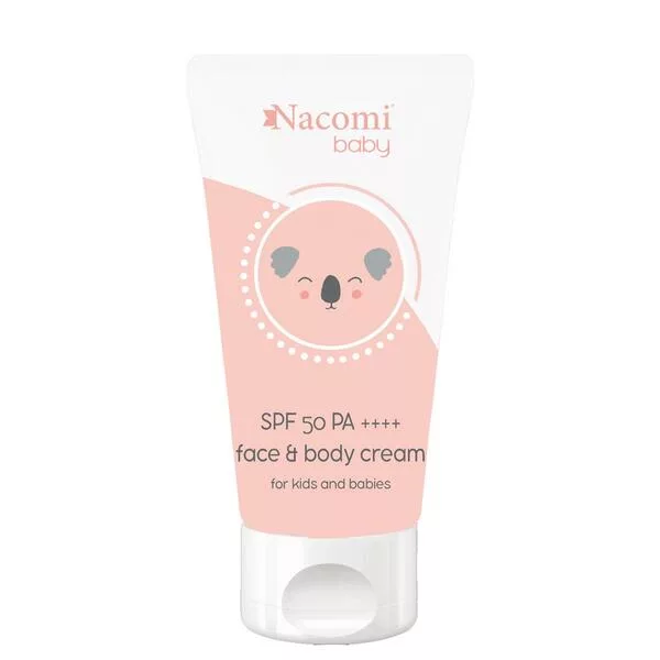 Nacomi Baby, fotostabilny krem do twarzy dla dzieci z filtrem SPF 50, 50ml