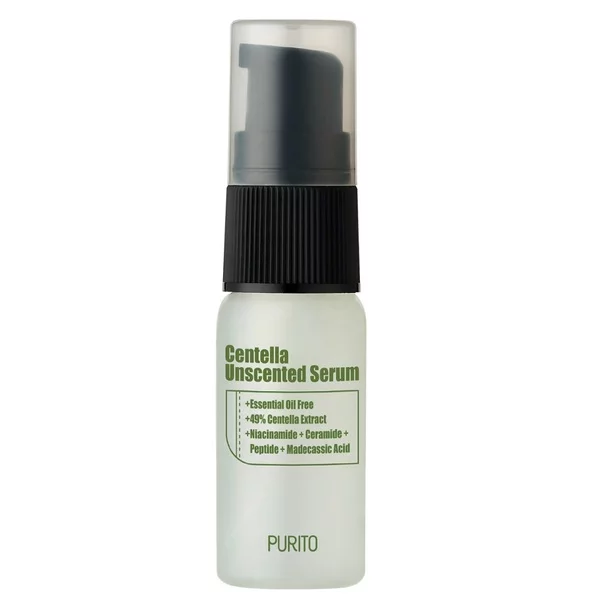 Purito Centella Unscented Serum mini regenerujące serum z ekstraktem z wąkroty azjatyckiej 15ml