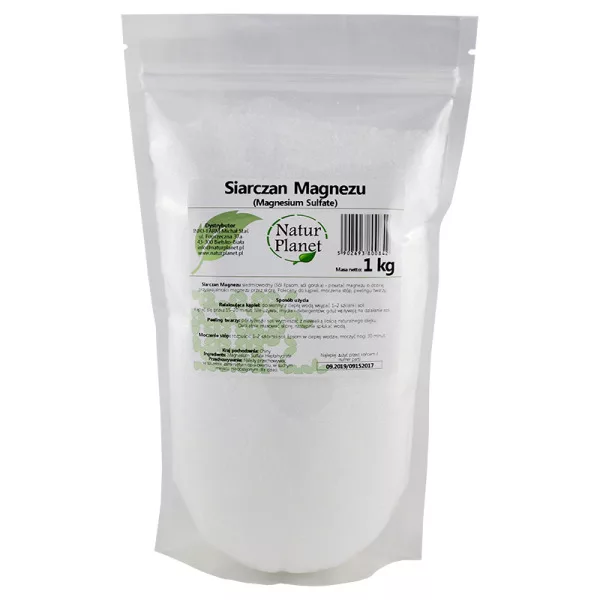 NaturPlanet, Siarczan Magnezu (Sól Gorzka) proszek 1000g