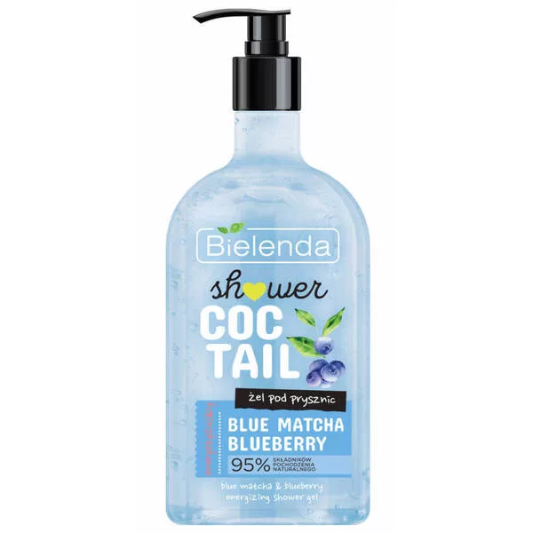 Bielenda Shower Coctail Energetyzujący żel Pod Prysznic Blue Matcha + Blueberry, 400ml