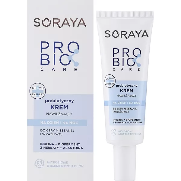 Soraya Probio Care, prebiotyczny krem do cery mieszanej i wrażliwej, 50ml