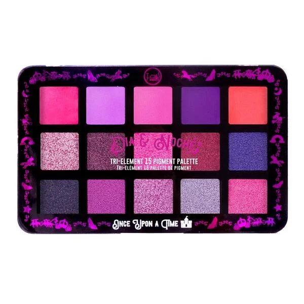 J.Cat Beauty Dia-Noche Tri-Element 15 eyeshadow palette, paleta cieni do oczu, Once upon a time, 16g