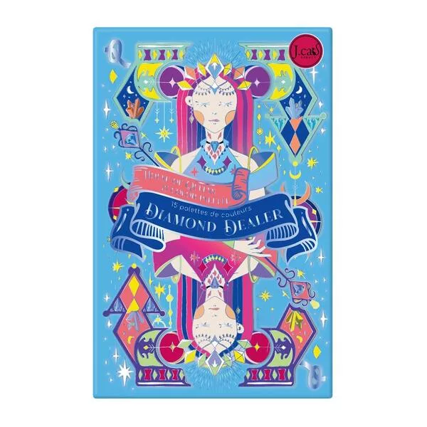 J.Cat Beauty House of Queens 15 color paletter, paleta cieni do oczu, Diamond dealer, 12,5g