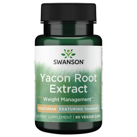 Swanson, Ekstrakt z korzenia yaconu, 100mg, suplement diety, 90vcaps, ref.SWD084