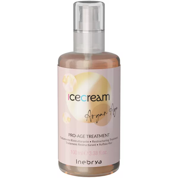 Inebrya Ice Cream Pro-Age, kuracja do włosów z olejkiem arganowym, 100ml
