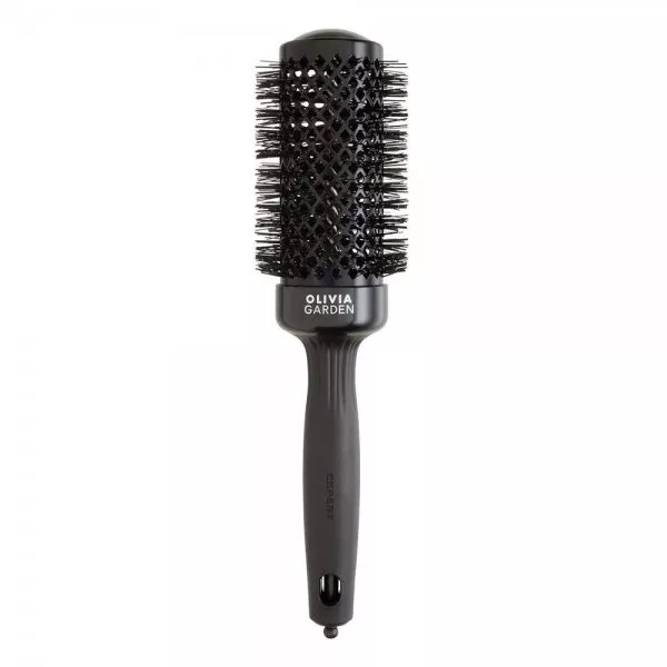 Olivia Garden Expert Blowout Shine, ceramiczna szczotka do włosów, Black 55mm
