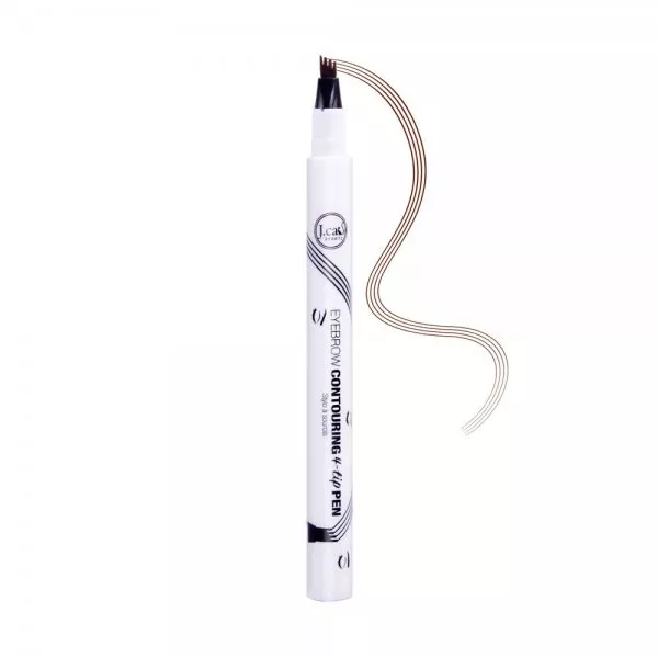J.Cat Beauty Eyebrow Contouring 4-Tip Pen, precyzyjny pisak do stylizacji brwi, brown, 1.5ml