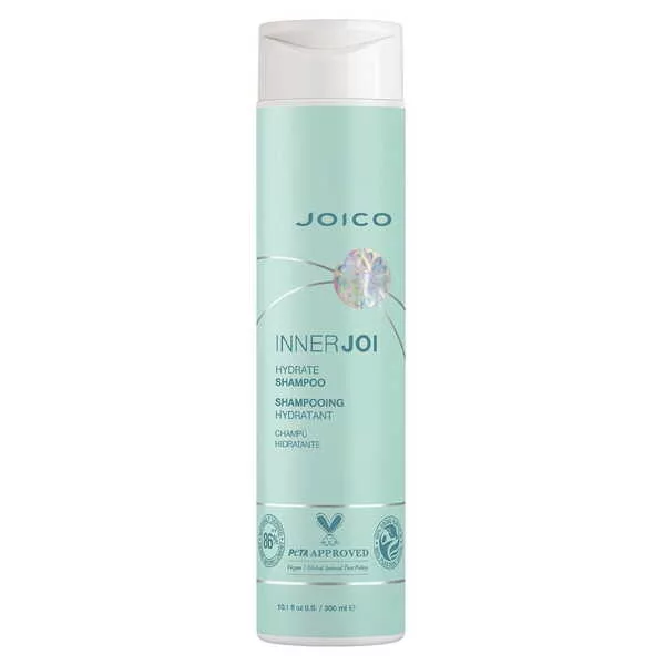 Joico InnerJoi Hydration Shampoo, wegański nawilżający szampon, 300ml