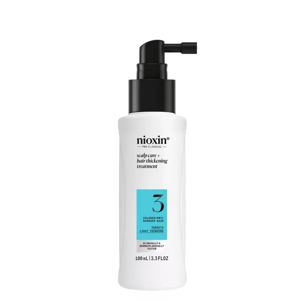 Nioxin System 3 serum bez spłukiwania do skóry glowy i włosów farbowanych, lekko przerzedzonych, 100ml