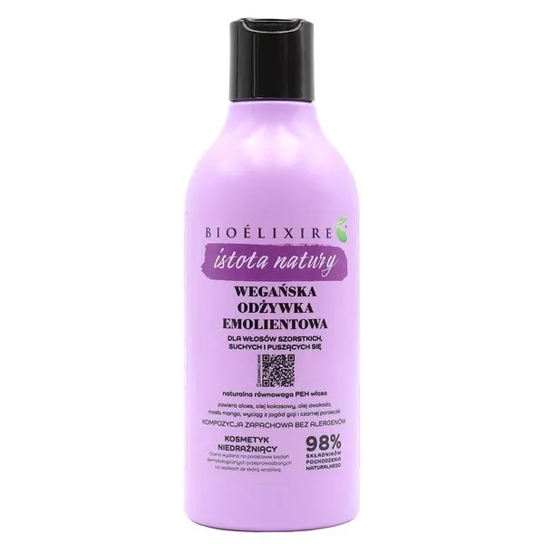 Bioelixire Istota Natury, wegańska odżywka emolientowa, 400ml