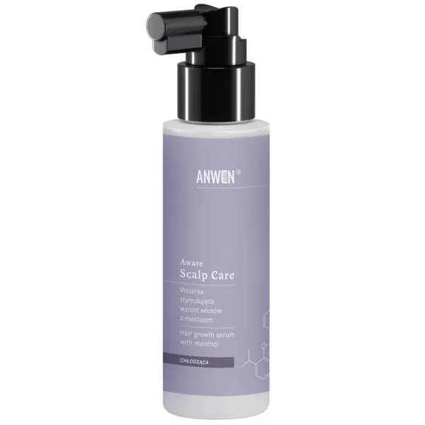 Anwen Aware Scalp Care, wcierka stymulująca wzrost włosów z mentolem, 100ml