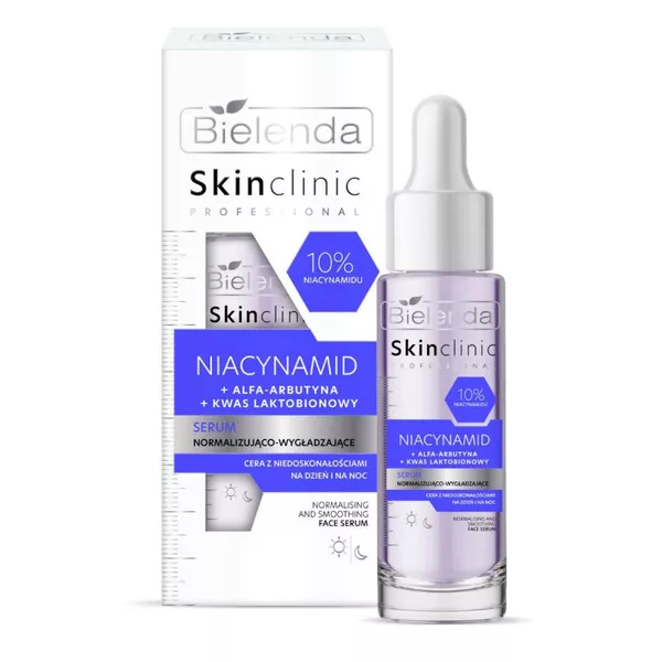 Bielenda Skin Clinic Professional, niacynamid, serum normalizująco-wygładzające, 30ml