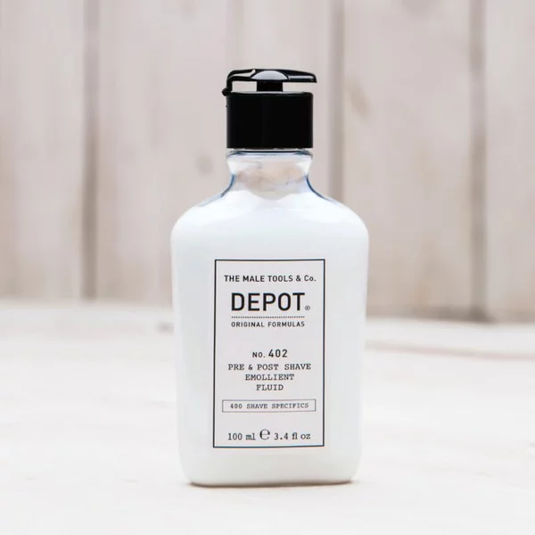 Depot No. 402, zmiękczający fluid przed/po goleniu, 100ml