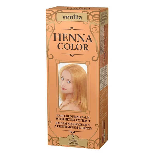 Venita Henna Color balsam koloryzujący z ekstraktem z henny 2 Jantar 75ml