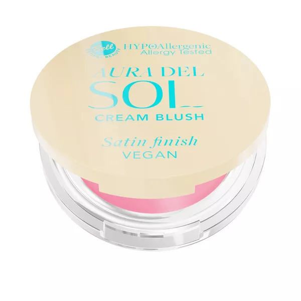 Bell HYPOAllergenic Aura Del Sol, hypoalergiczny kremowy róż do policzków, 01, 4,5g