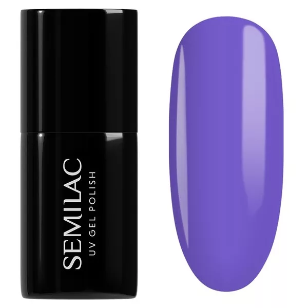 Semilac One Touch Pastels, lakier hybrydowy do paznokci, 975 Purr-Ple, 7ml