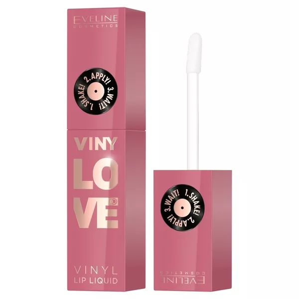 Eveline Cosmetics VinyLove długotrwała pomadka płynna z efektem winylowym 05 Rosy 4ml