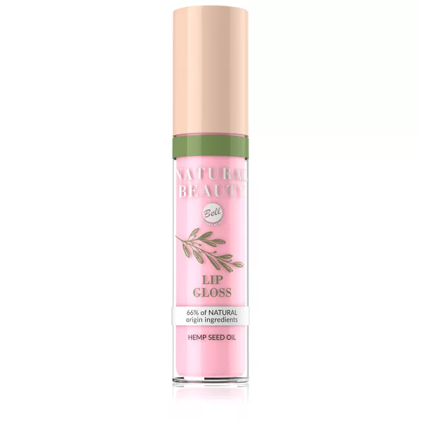 Bell błyszczyk z olejem z nasion konopii NATURAL BEAUTY Lip Gloss 003, 4g